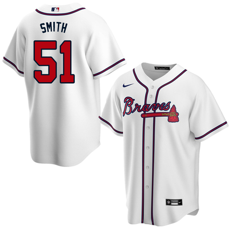 Nike Men #51 Will Smith Atlanta Braves Baseball Jerseys Sale-White